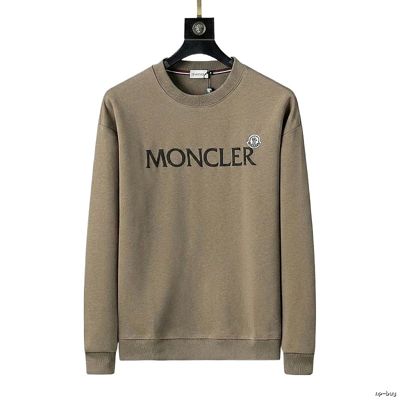 Moncler simple style khaki sweatshirt