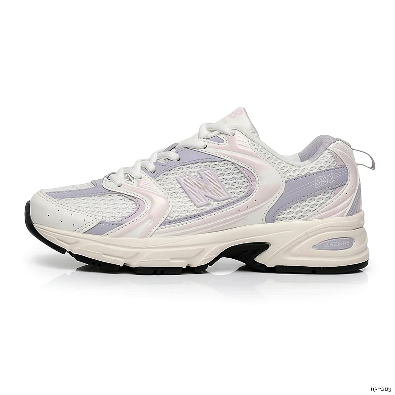 New Balance 530 Retro Style White and Pink Sneakers