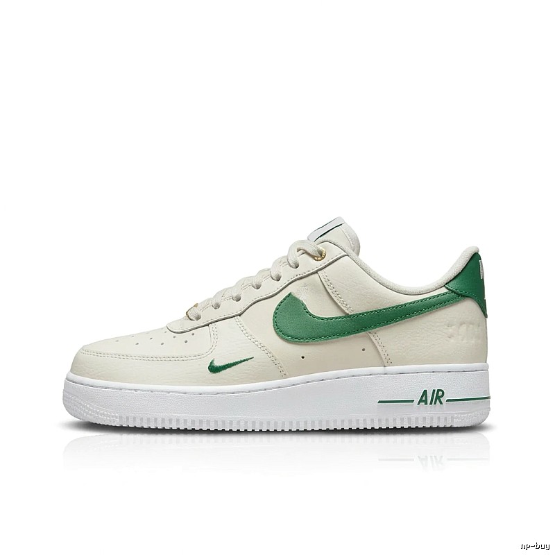 Nike Air Force 1 Retro Style White and Green Shoes
