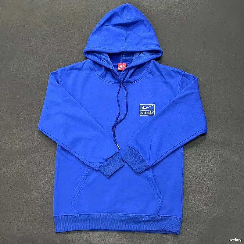 Nike Blue Zip Hoodie Campus Look Swoosh