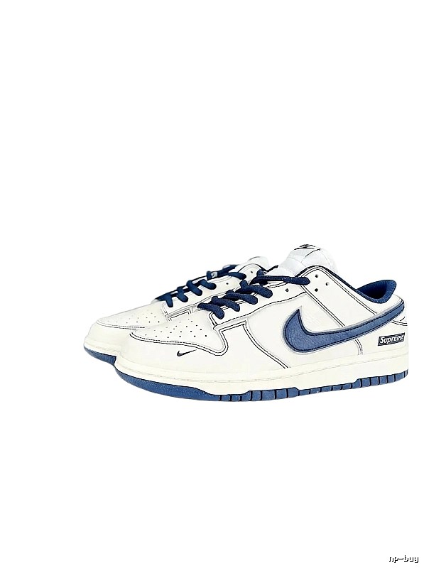 Nike co-branded blue and white casual shoes