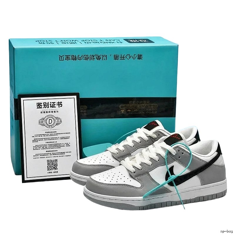 Nike Dunk casual style gray and white shoes