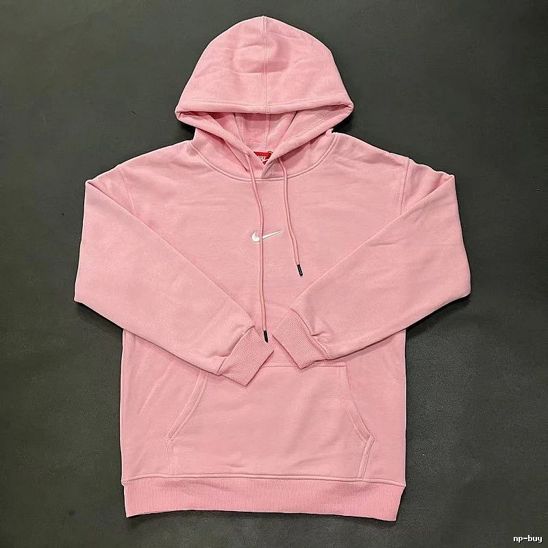 Nike Small Chest-Logo Detail Small-Logo Detail Pink Zip Hoodie Gift Ready Swoosh