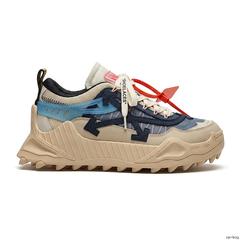 Off-White casual style rice blue sports shoes