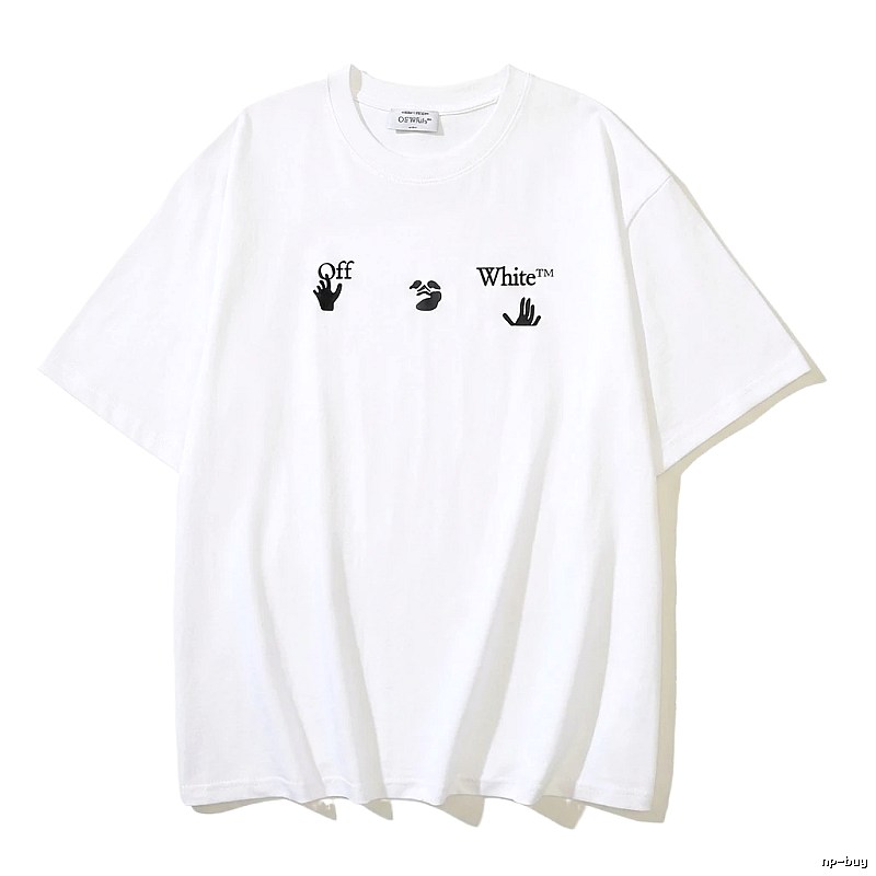 Off-White Gesture Print Style White T-shirt