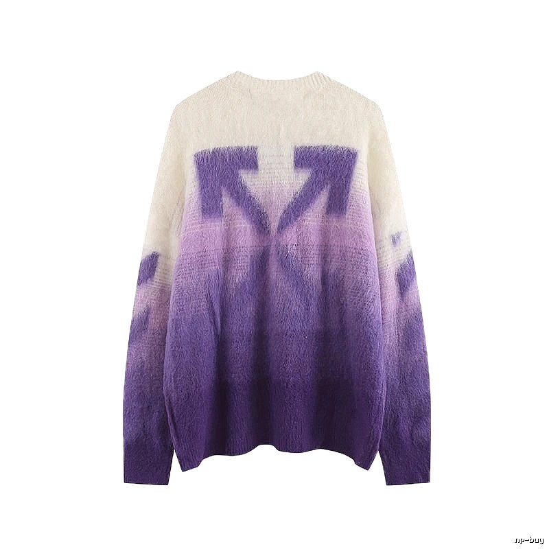 Off-White Gradient Trendy Sweater