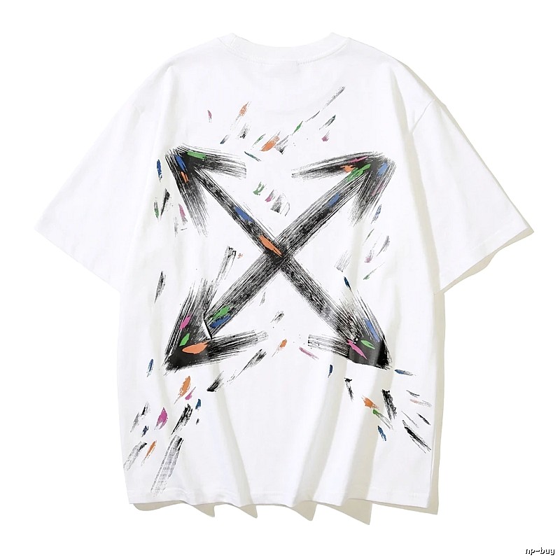 Off-White Graffiti Style White T-shirt