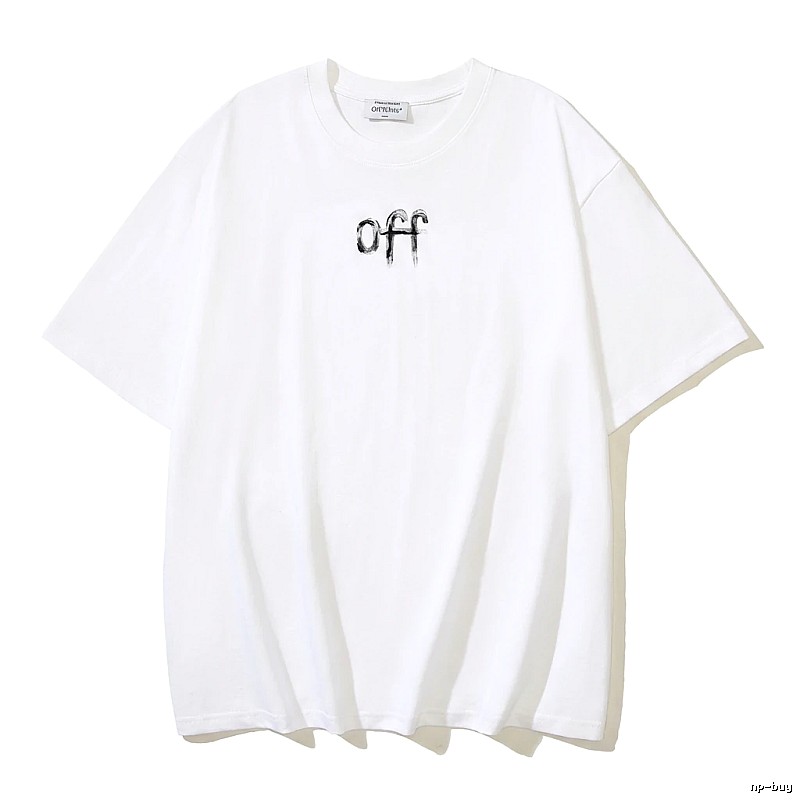 Off-White minimalist style white T-shirt