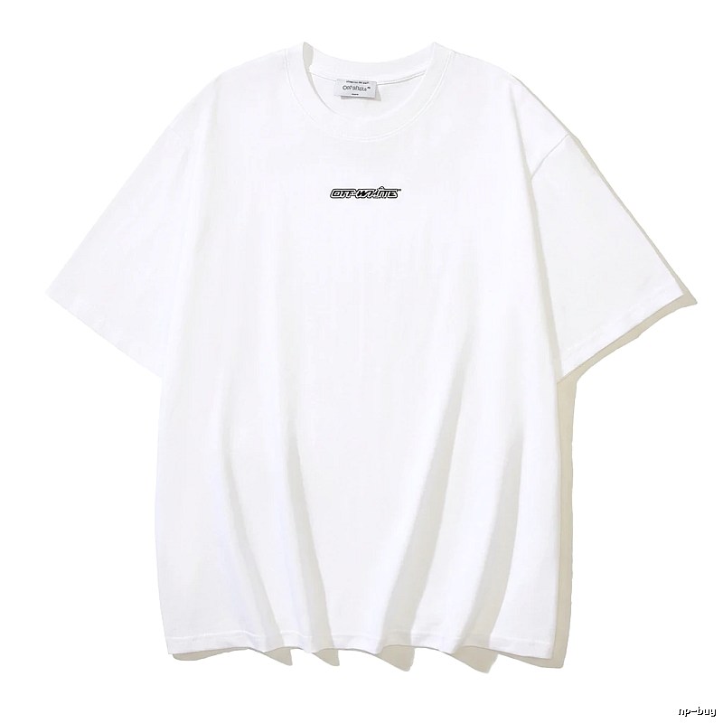 Off-White minimalist style white T-shirt