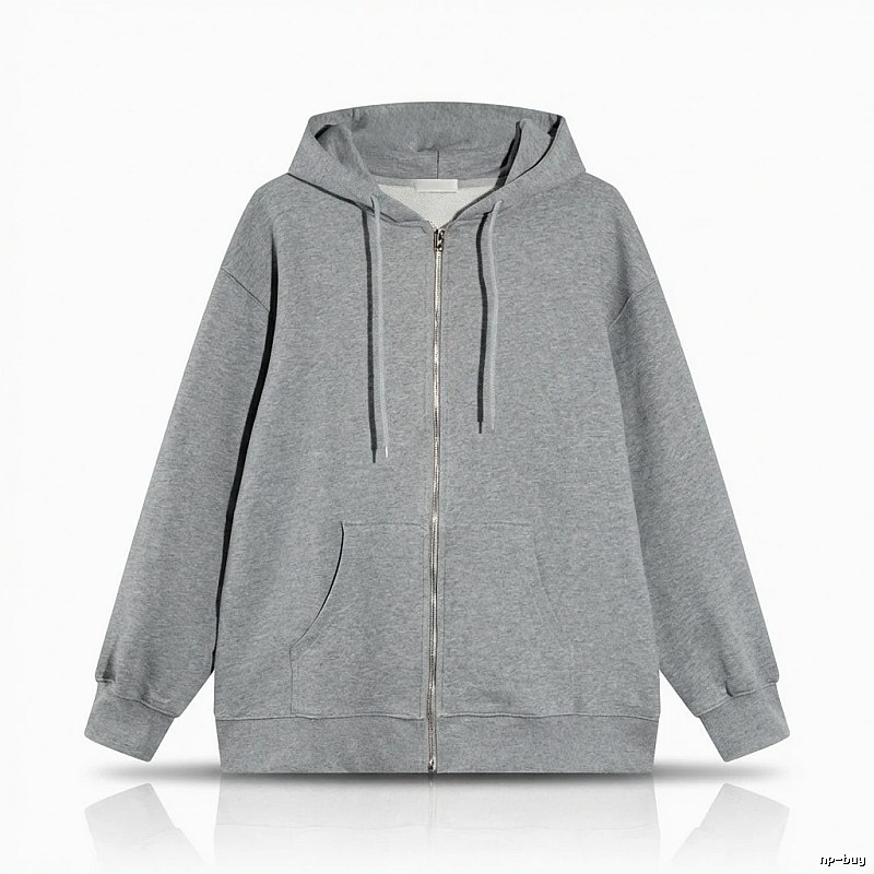 Other simple style hooded gray sweatshirt