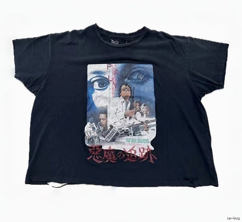 Paly Hollywood Demon Trace Vintage Black T-Shirt