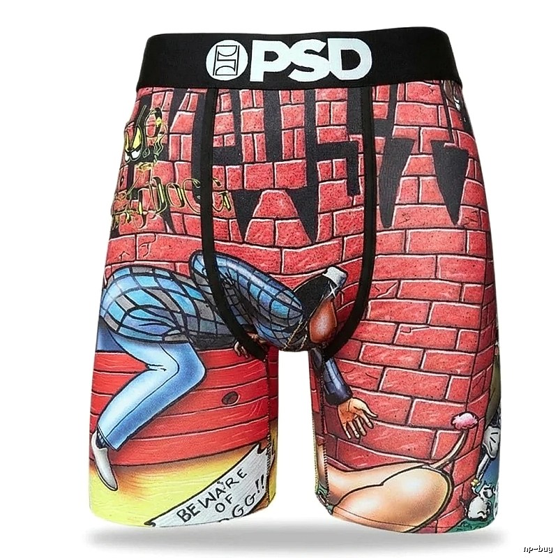 PSD graffiti-style red and black shorts