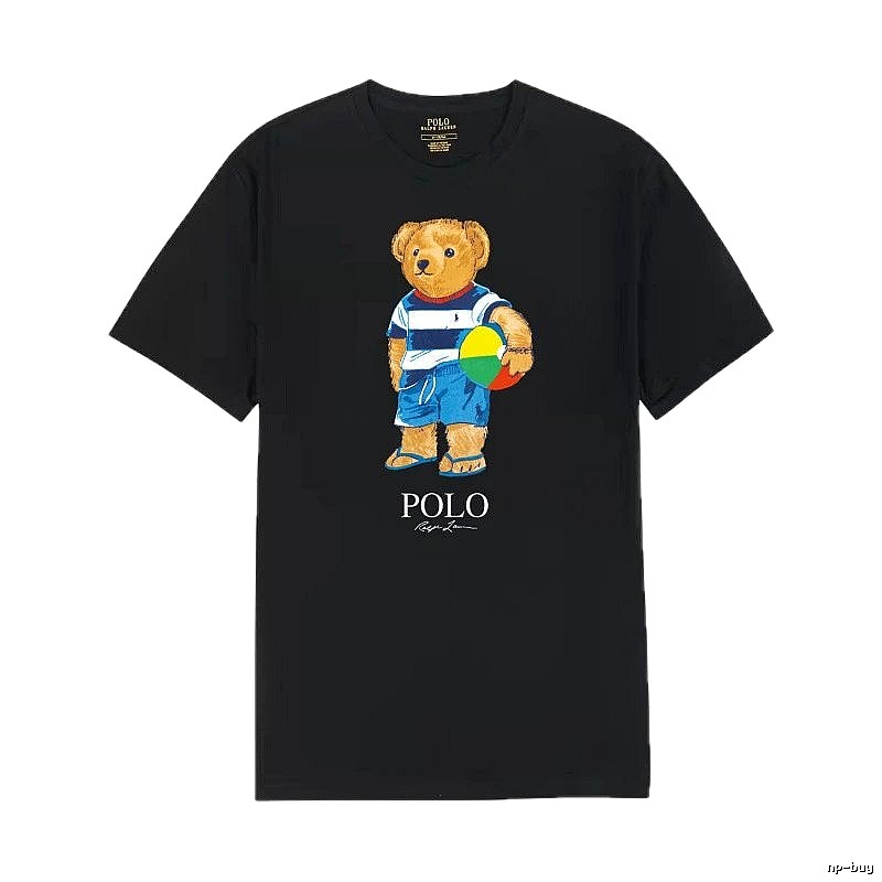 Ralph Lauren bear - style black T - shirt