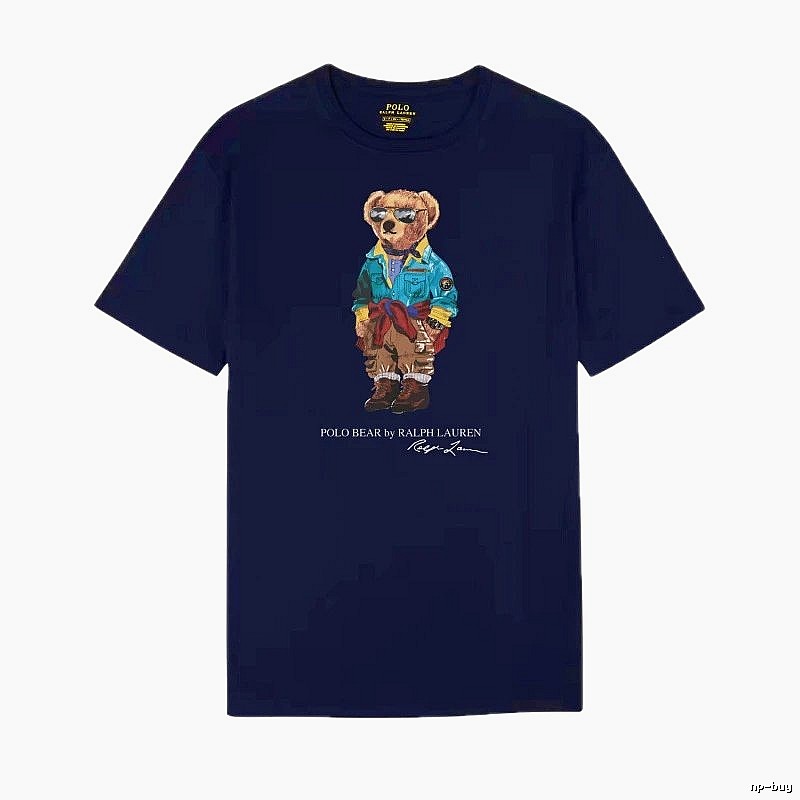 Ralph Lauren Bear Trendy Brand Sapphire Blue T-shirt