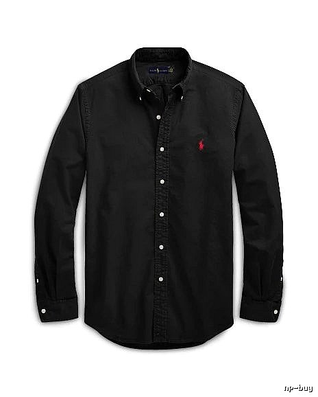 Ralph Lauren Black Button-Down Shirt Weekend Wear
