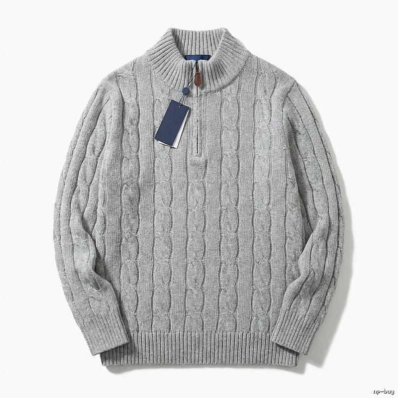 Ralph Lauren classic grey cable-knit sweater