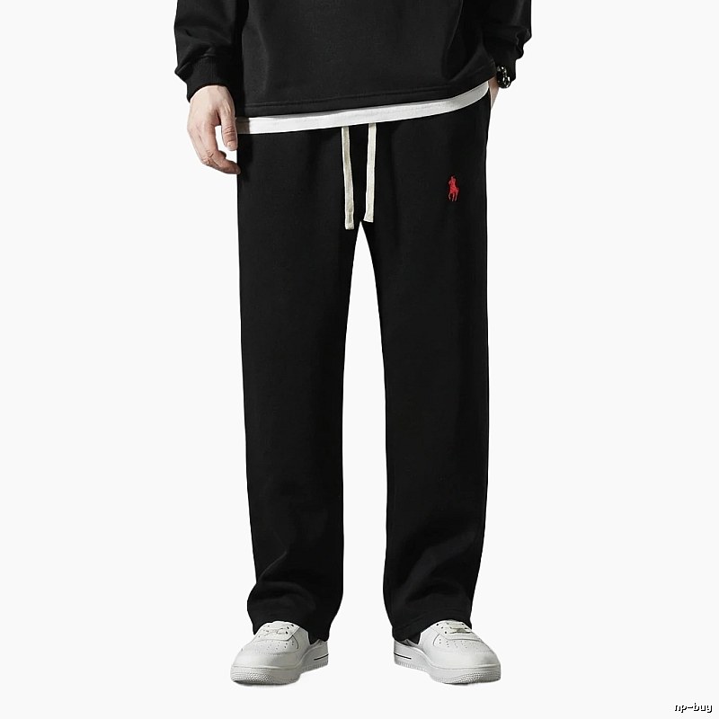 Ralph Lauren fleece-lined thickened black pants