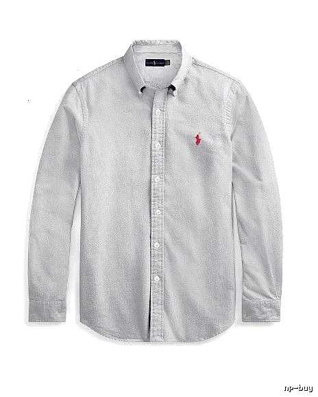 Ralph Lauren Gray Button-Down Shirt Streetwear Look