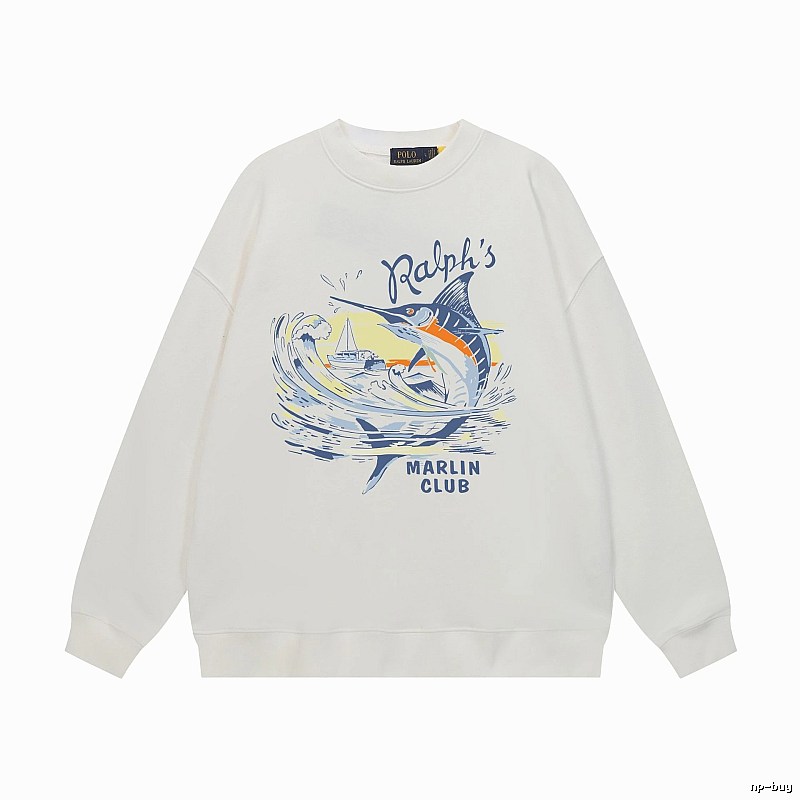 Ralph Lauren Marin Club White Sweatshirt