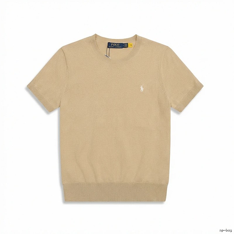Ralph Lauren minimalist style beige knitted sweater