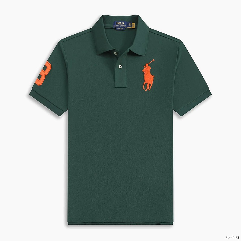 Ralph Lauren Polo American retro style dark green shirt