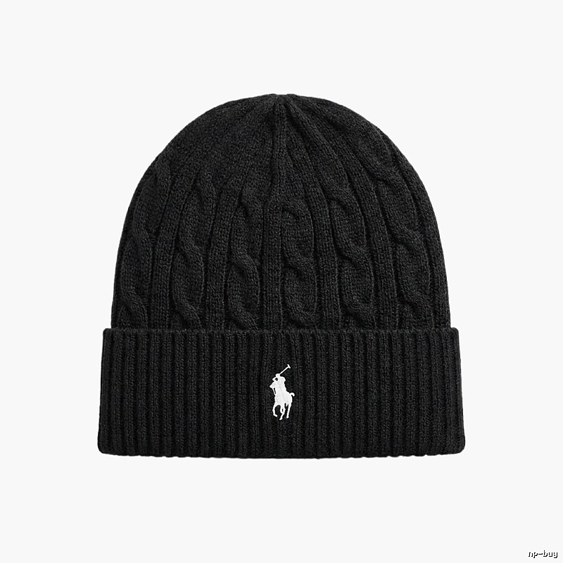Ralph Lauren Polo Black Knitted Hat