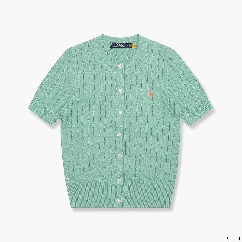 Ralph Lauren Polo light green knitted cardigan