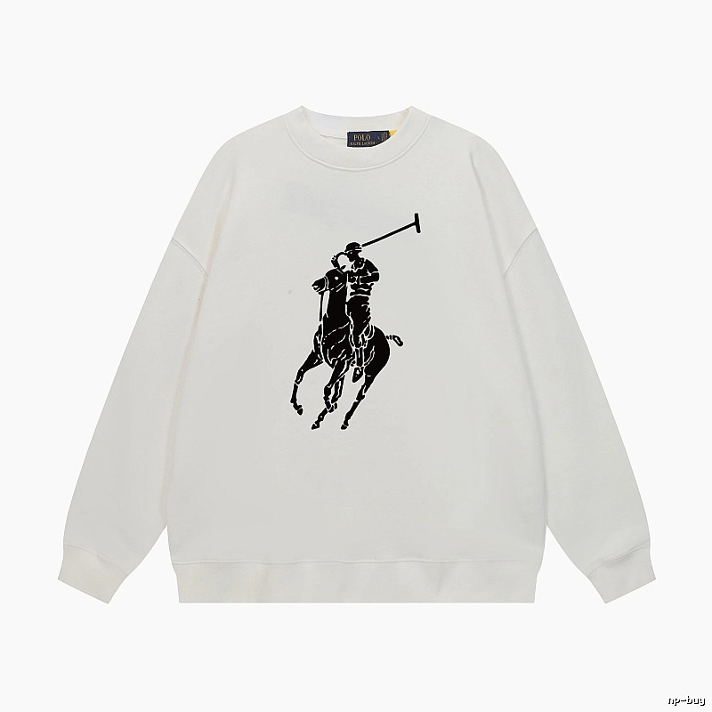 Ralph Lauren Polo Retro Style White Sweatshirt