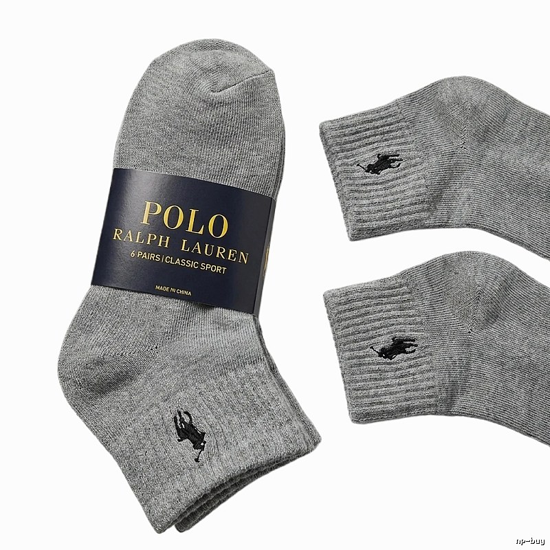 Ralph Lauren Polo Sporty Grey Socks