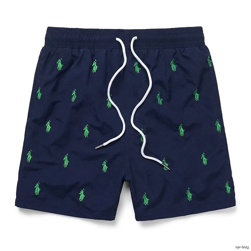 Ralph Lauren retro-style dark blue shorts