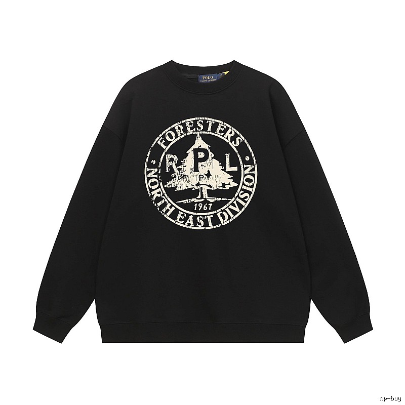 Ralph Lauren vintage-style black sweatshirt