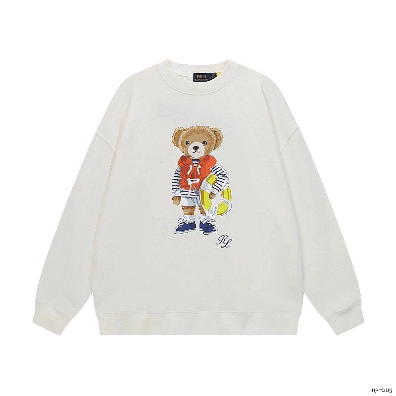 Ralph Lauren white sweatshirt with bear print