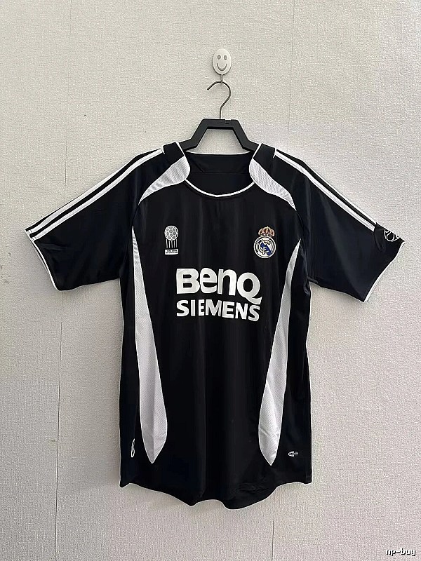 Real Madrid Lightweight Retro Teka soccer jersey White Retro Football for Trend Styling