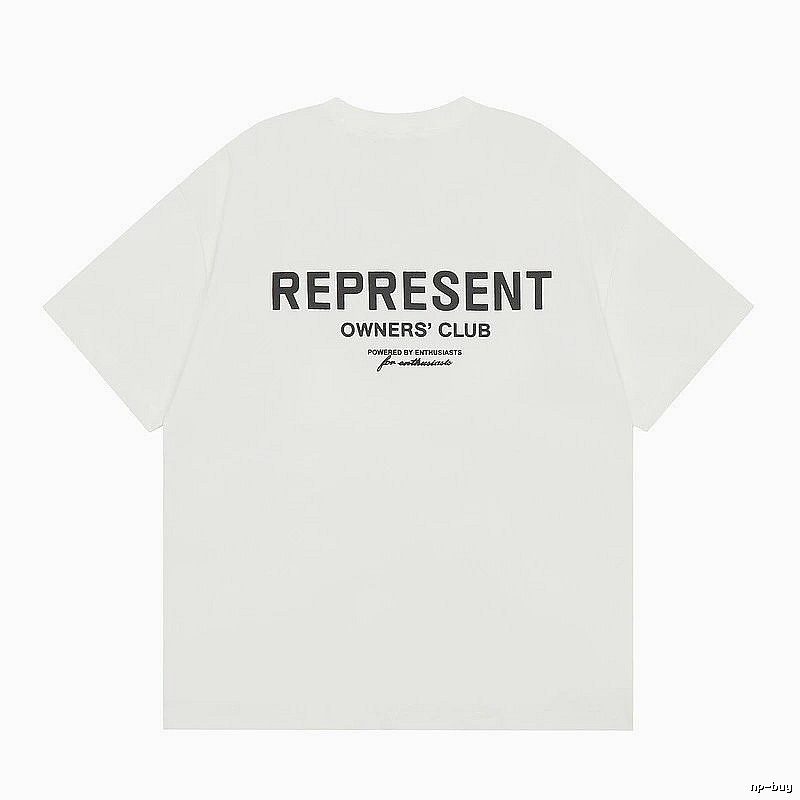 Represent White Style 801 Owners Club T-Shirt Color Pop Logo