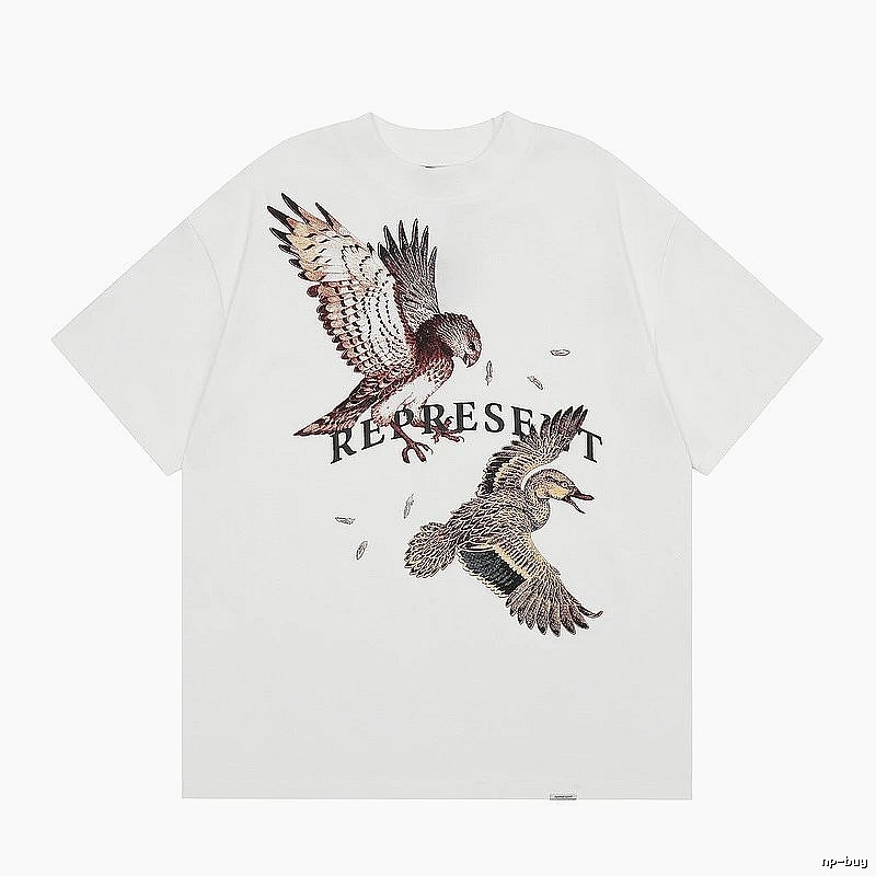 Represent White Style 858 Owners Club T-Shirt Active Casual Logo