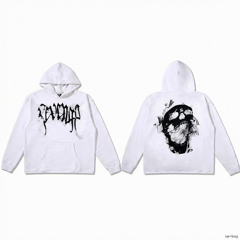 Revenge dark - style white hoodie