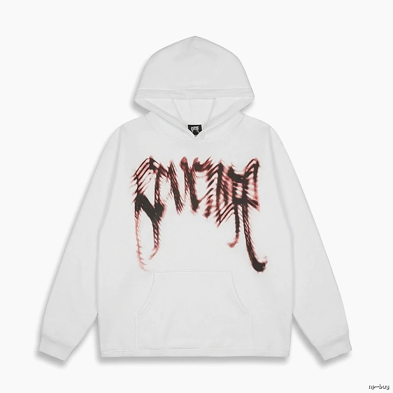 Revenge Gothic Style White Hoodie