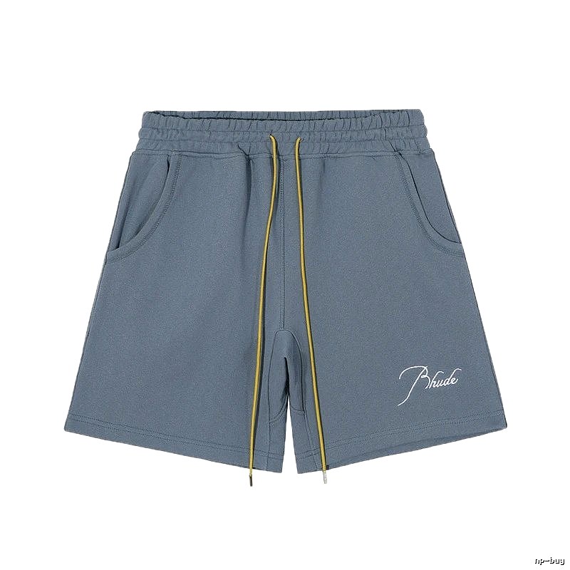 RHUDE casual style gray shorts
