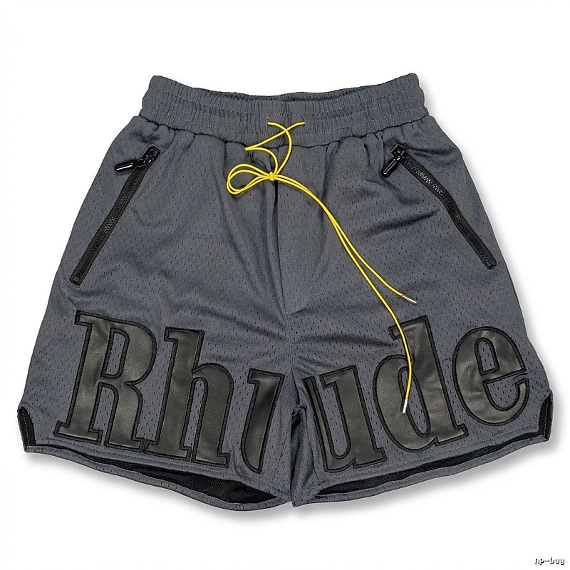 RHUDE sporty grey shorts