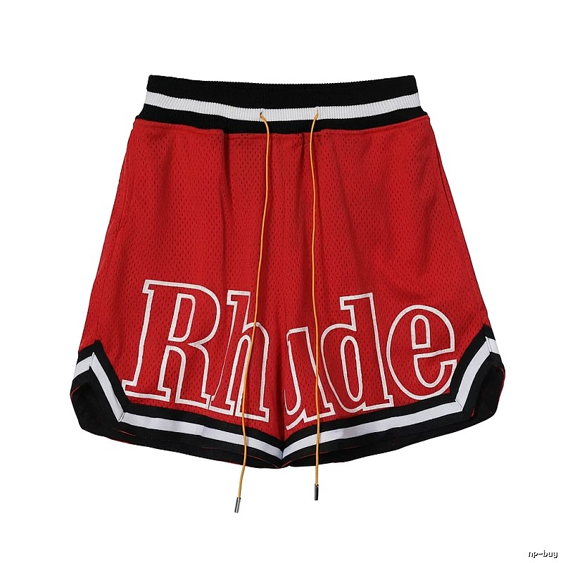 RHUDE sporty red shorts