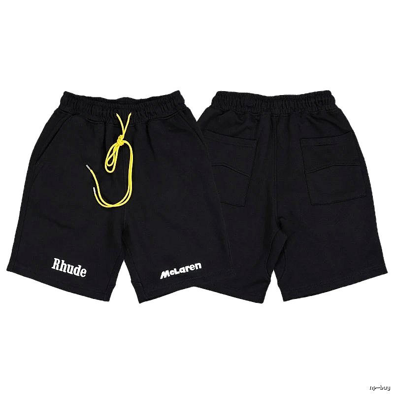 RHUDE Trendy and Cool Style Black Shorts