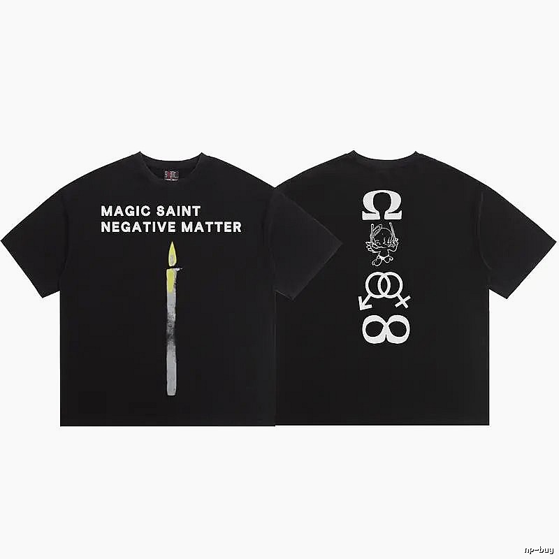 SAINT Magic Collection Street Style Black T-Shirt