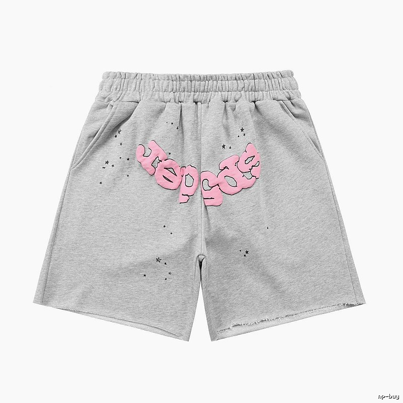 Shorts with Sp5der letter print style