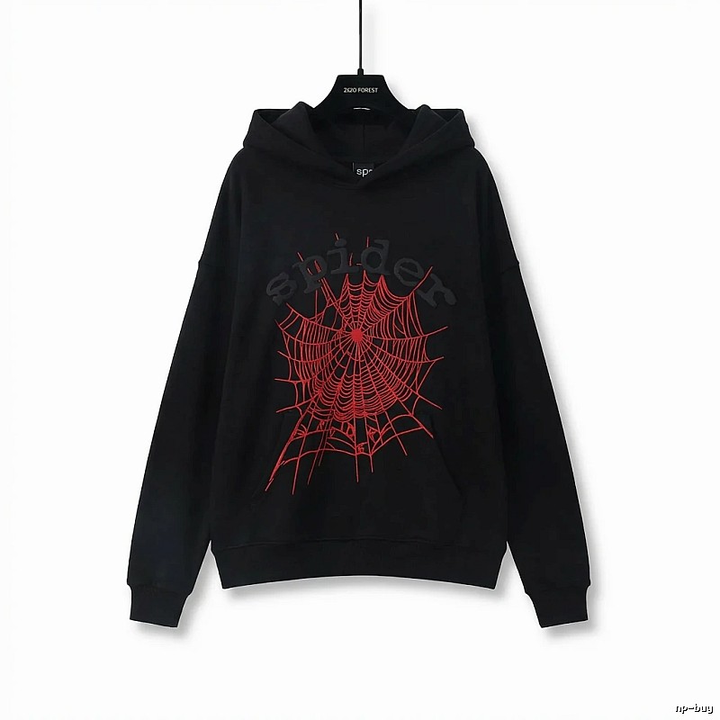 Sp5der cobweb - style black sweatshirt