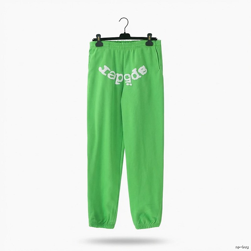 Sp5der Fluorescent Green Trendy Pants