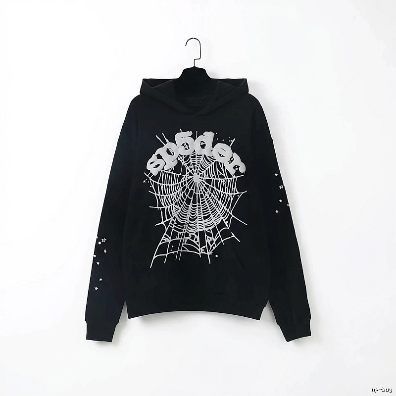 Sp5der Spider Print Black Sweatshirt