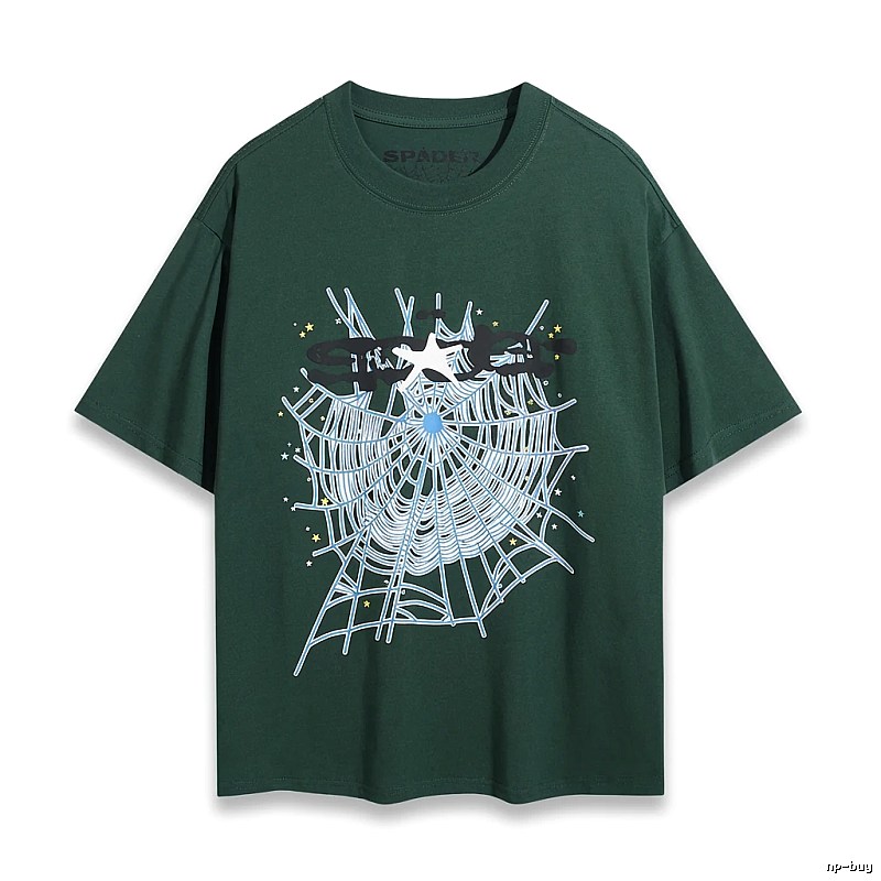 Sp5der Spider Web Print Short-Sleeve T-Shirt