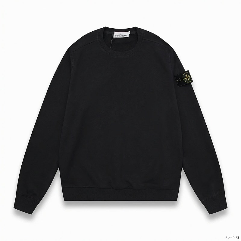 Stone Island basic black sweatshirt