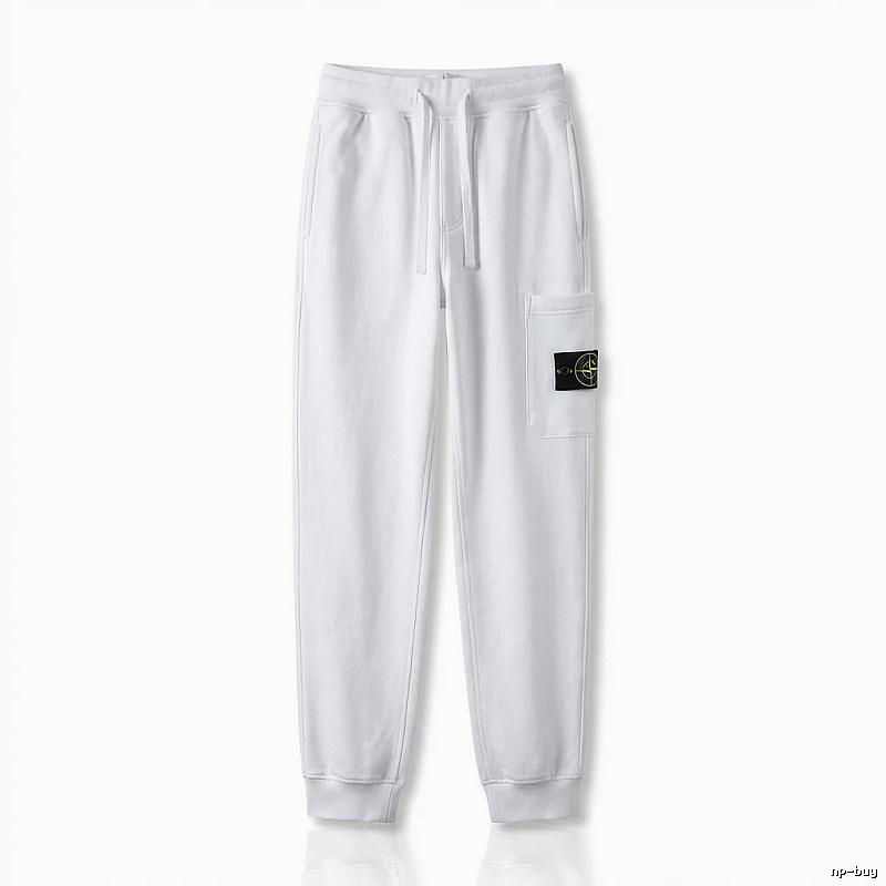 Stone Island basic casual white sweatpants