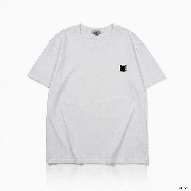 Stone Island minimalist style white T-shirt